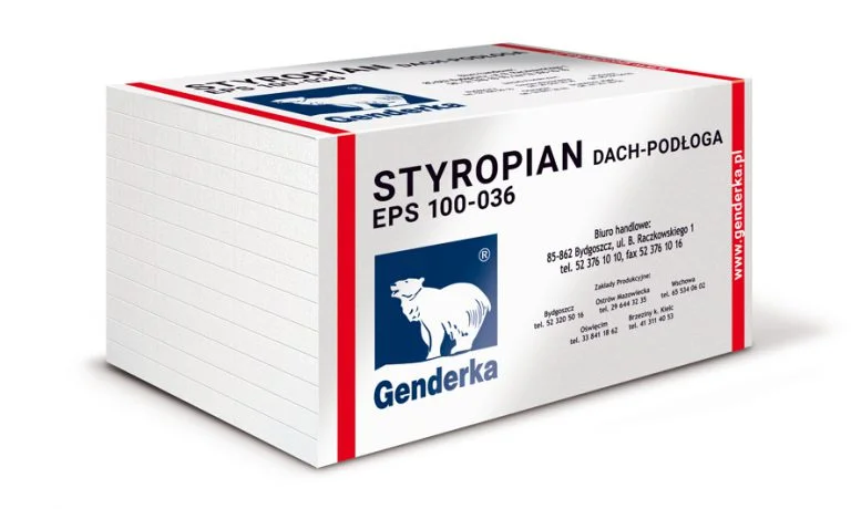 Paczka styropianu GENDERKA EPS 100-036 DACH-PODŁOGA